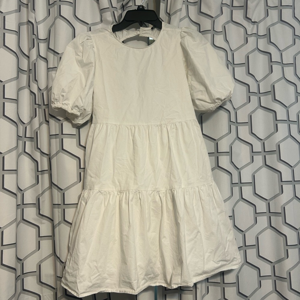 Zara White Puff Sleeve XS Women’s Dress
